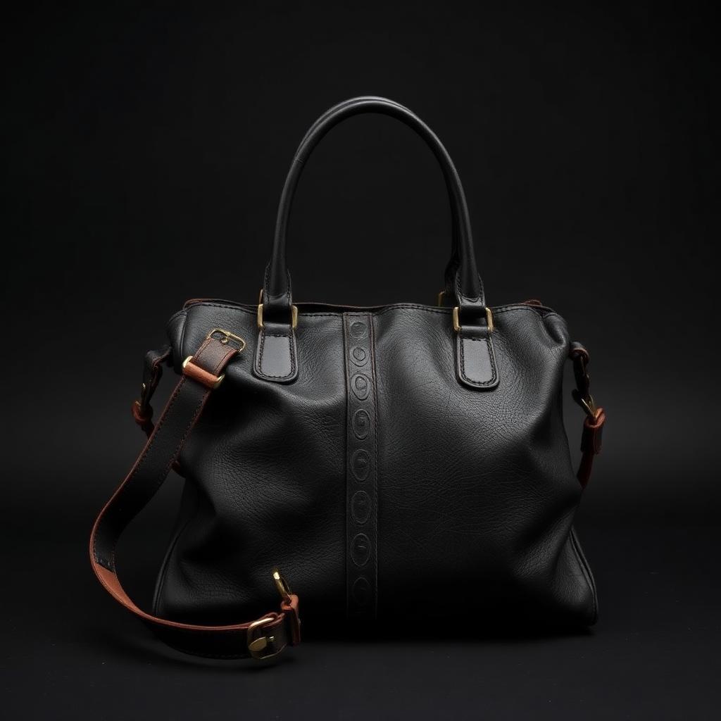 Bolso de piel premium antes